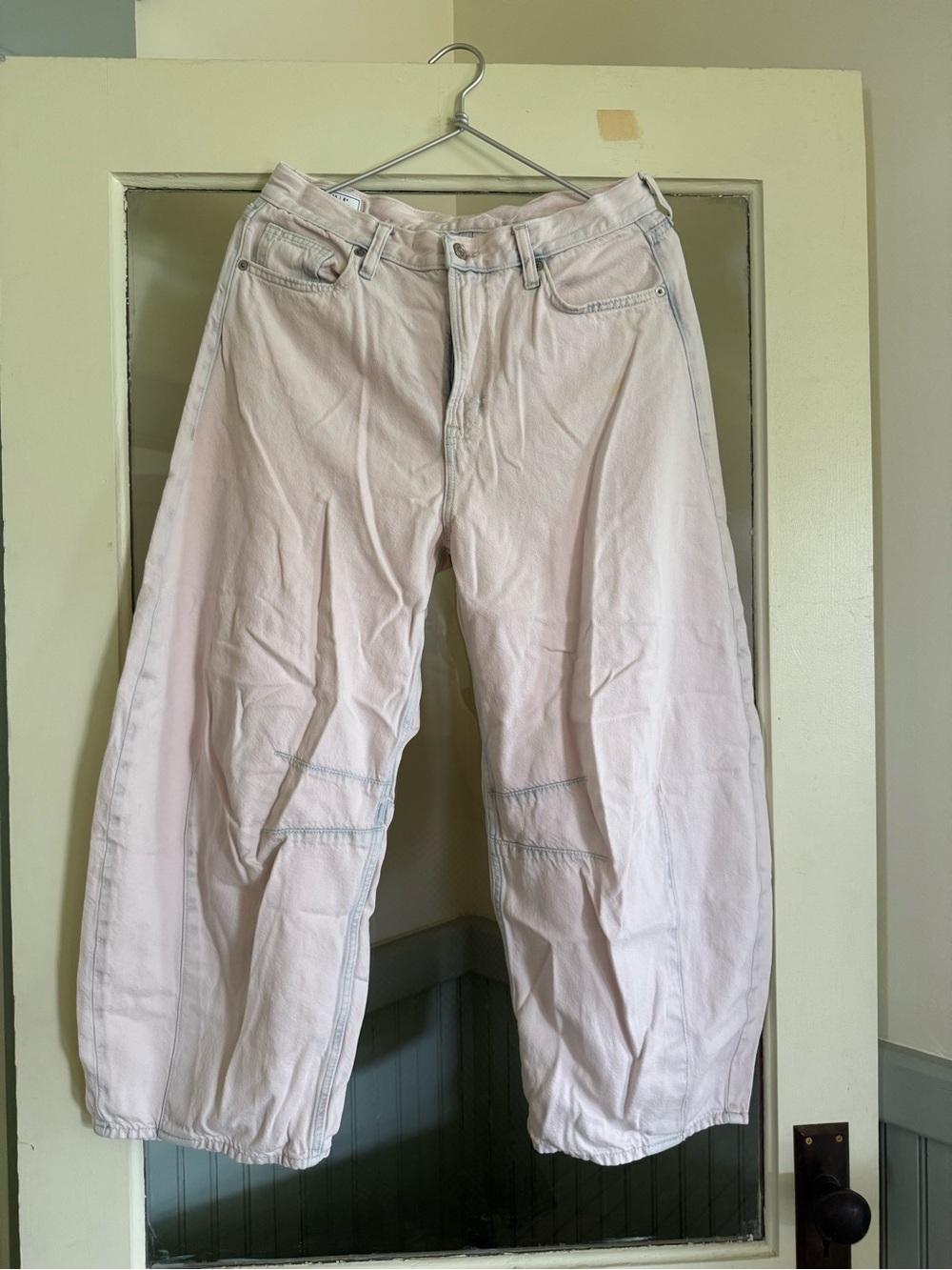 GAP Light Pink Barrel/Horseshoe Jeans 29 Short